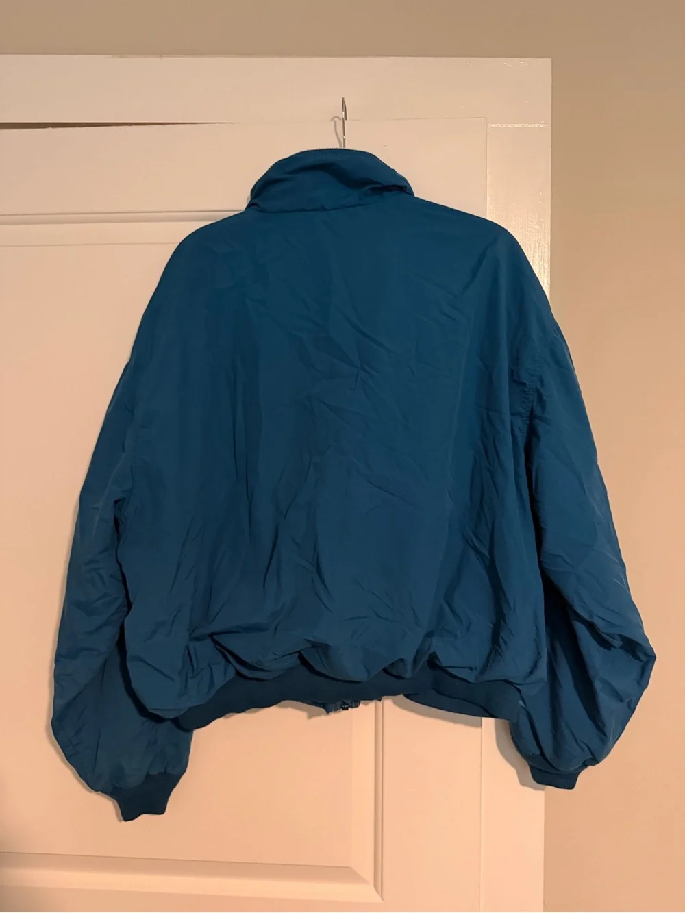 Vintage LL Bean Three Season Jacket Mens XXL Navy Lined Bomber Full Zip